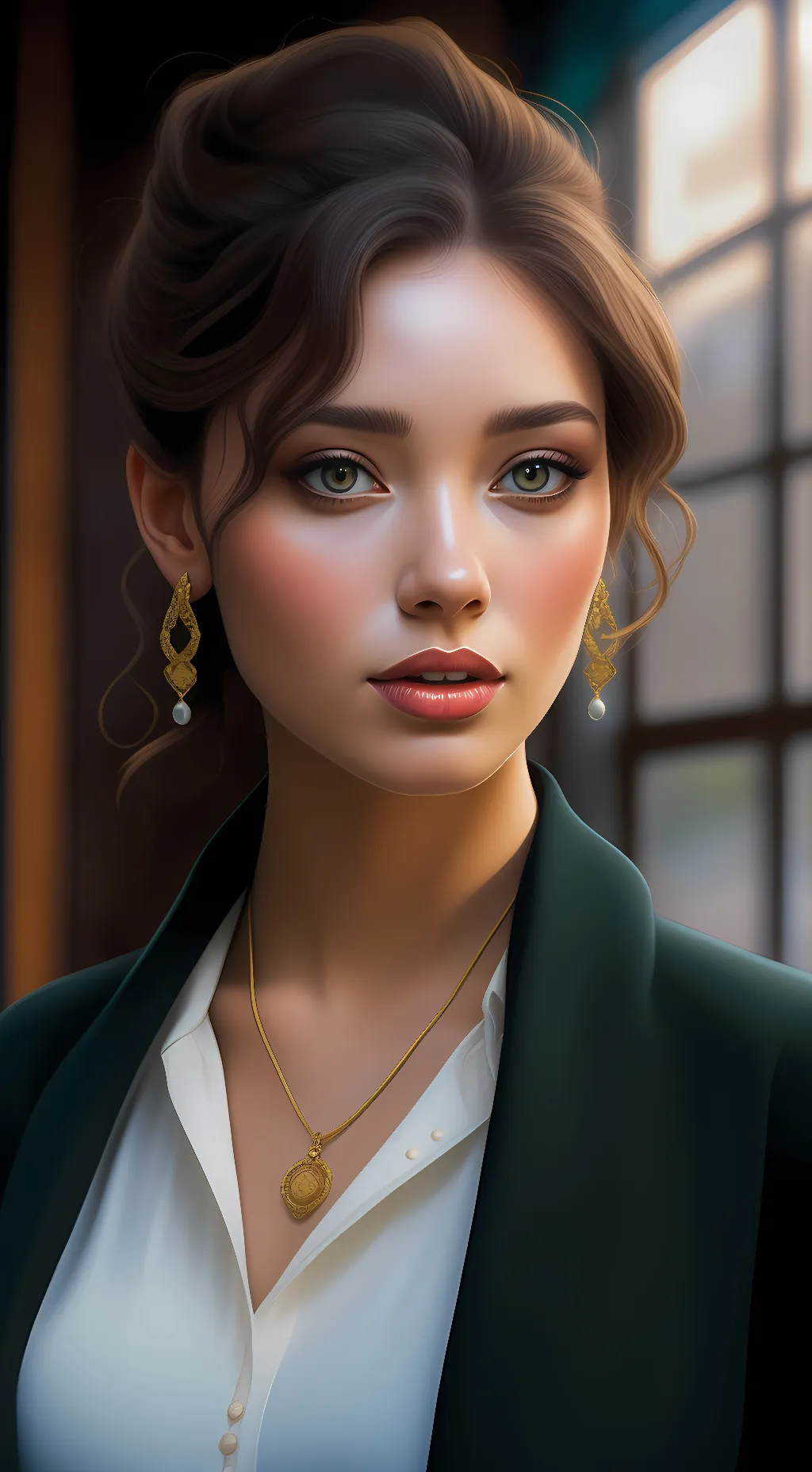 ai character: sara blood  background