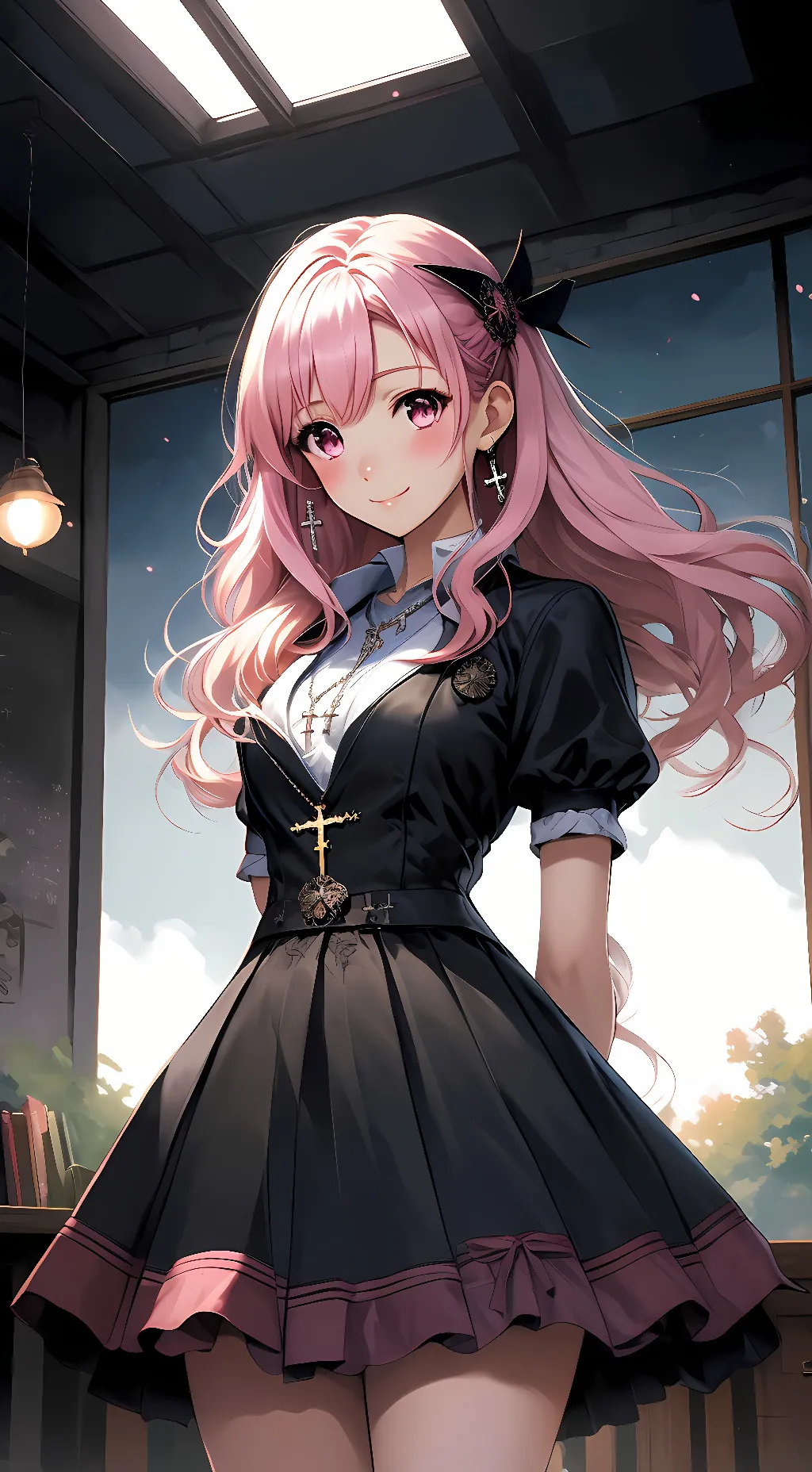 ai character: Megumi Sakura  background