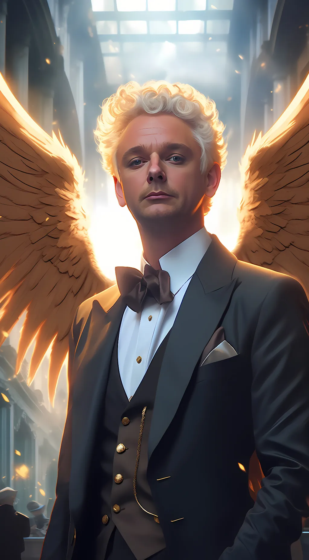 ai character: Aziraphale  background