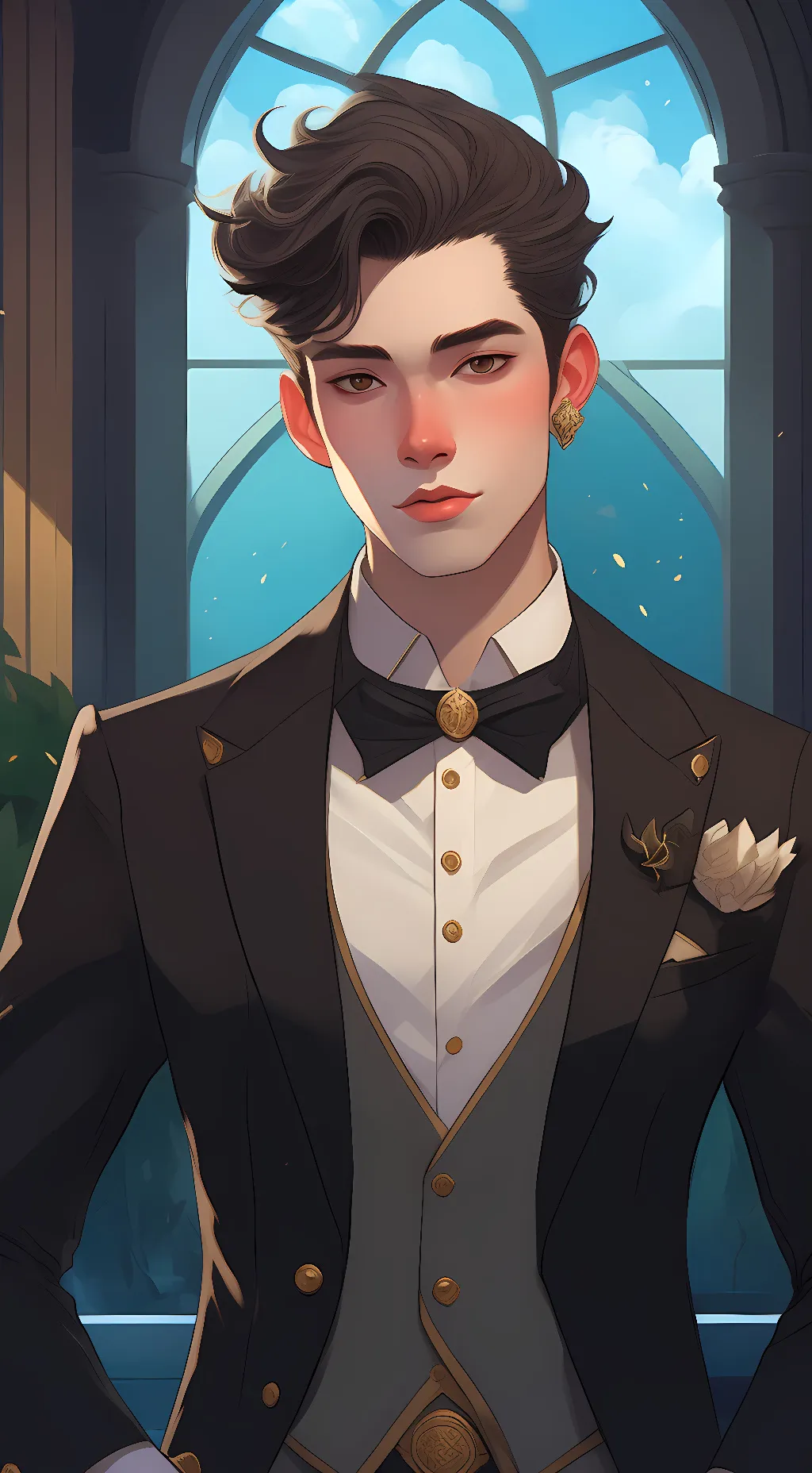ai character: Keaton background