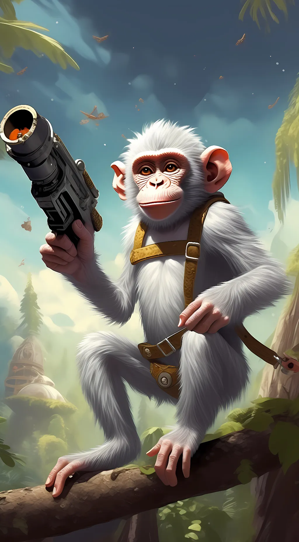 ai character: monke and monking background