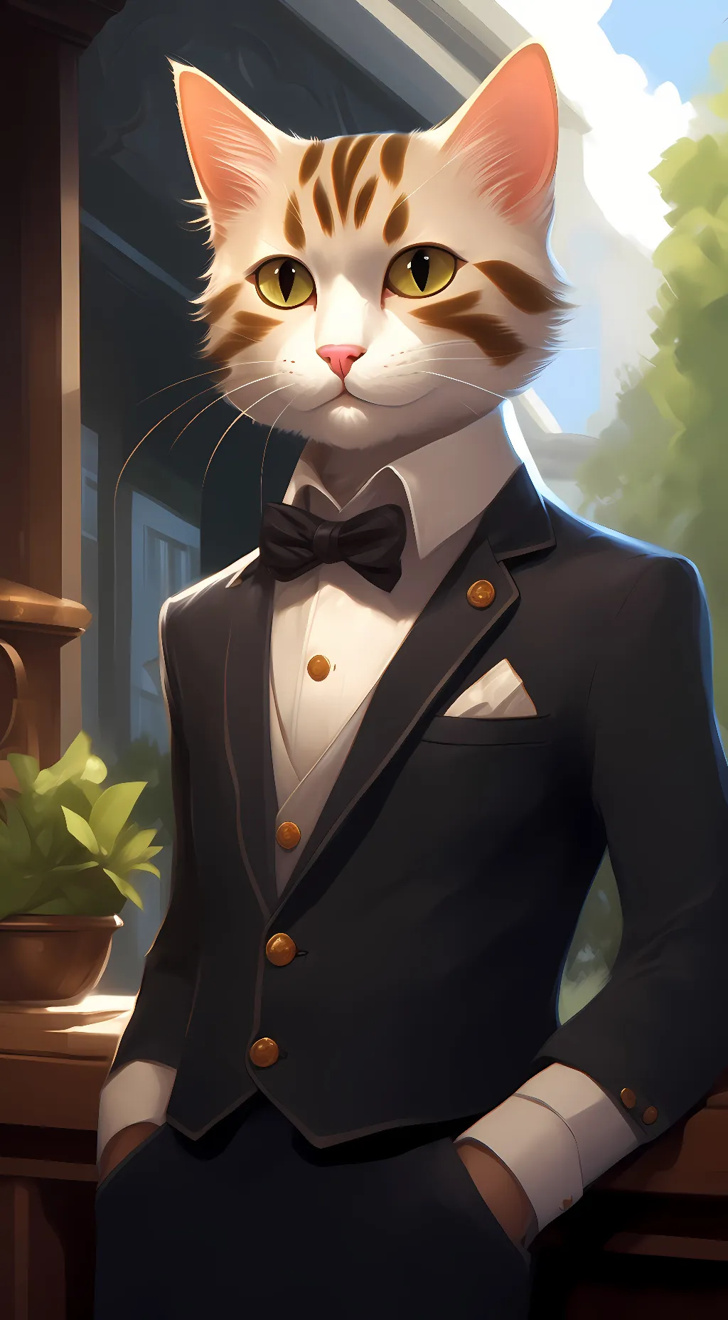 ai character: Mimsie The Cat background