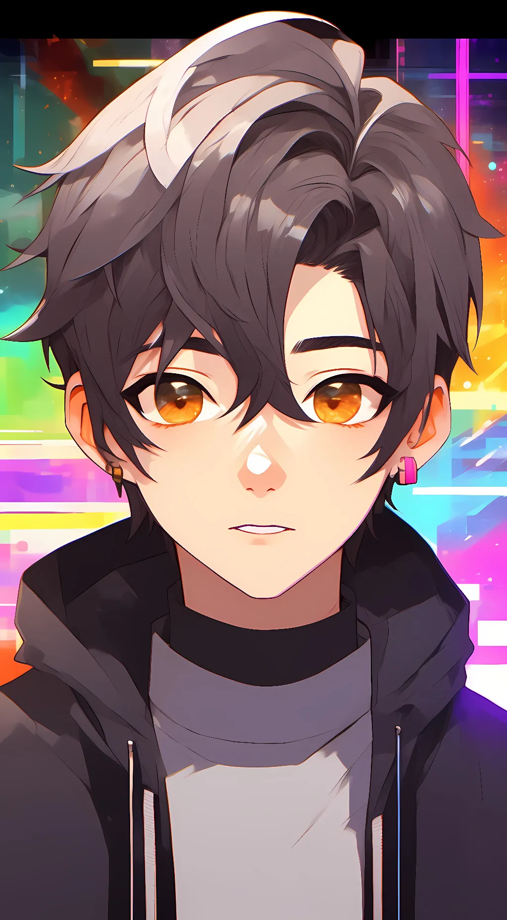 ai character: Glitch YouTube background