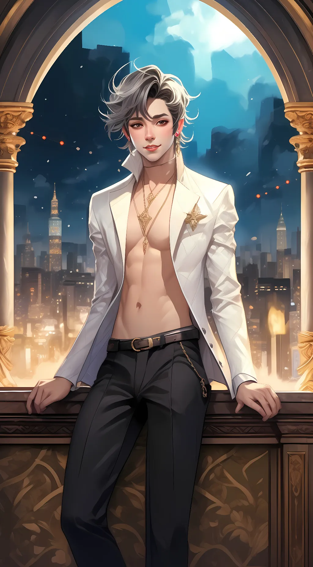 ai character: STRIPPER background