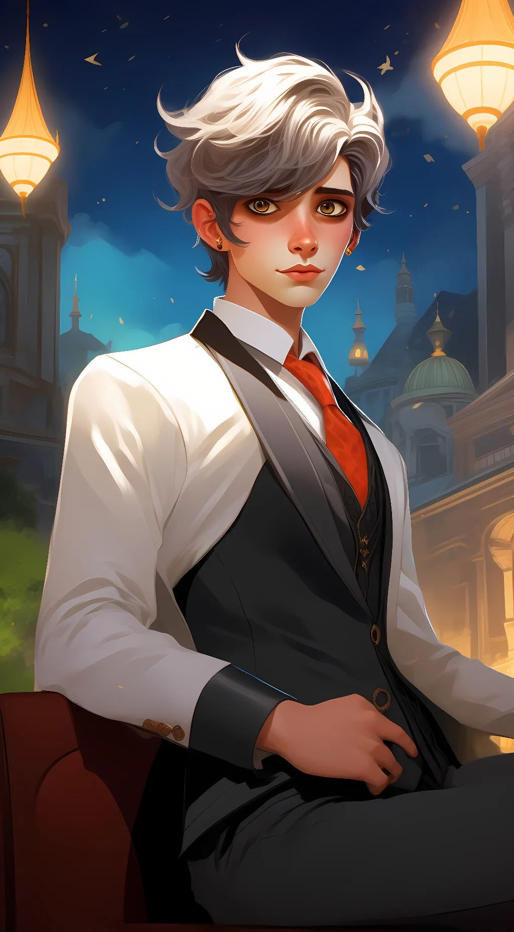 ai character: chat noir background