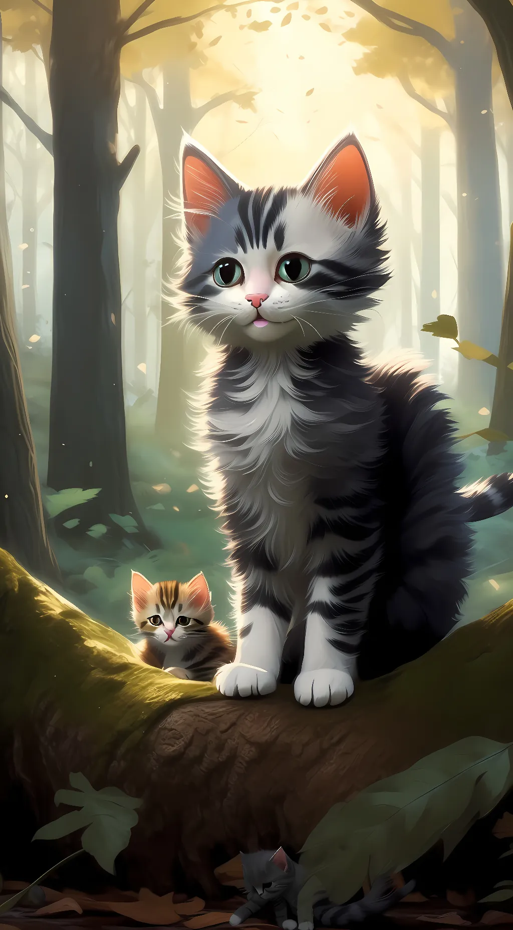 ai character: lost cats background