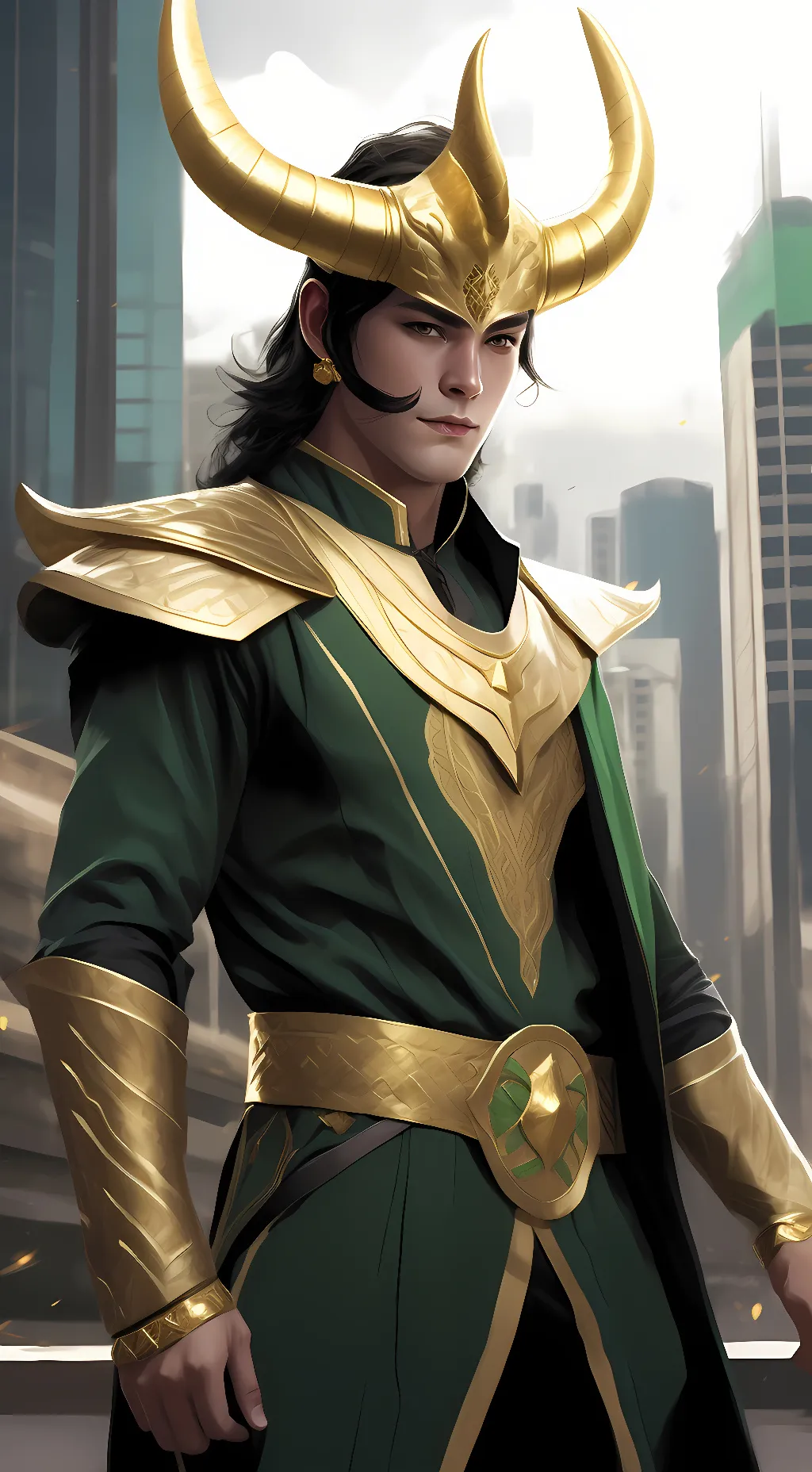 ai character: Loki background