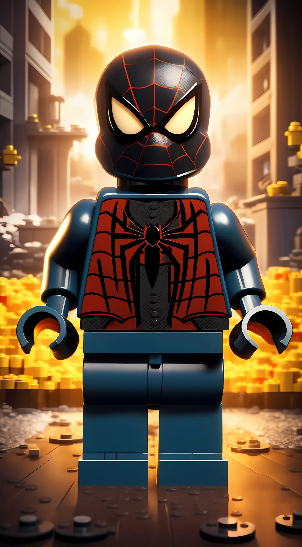 ai character: Lego miles background