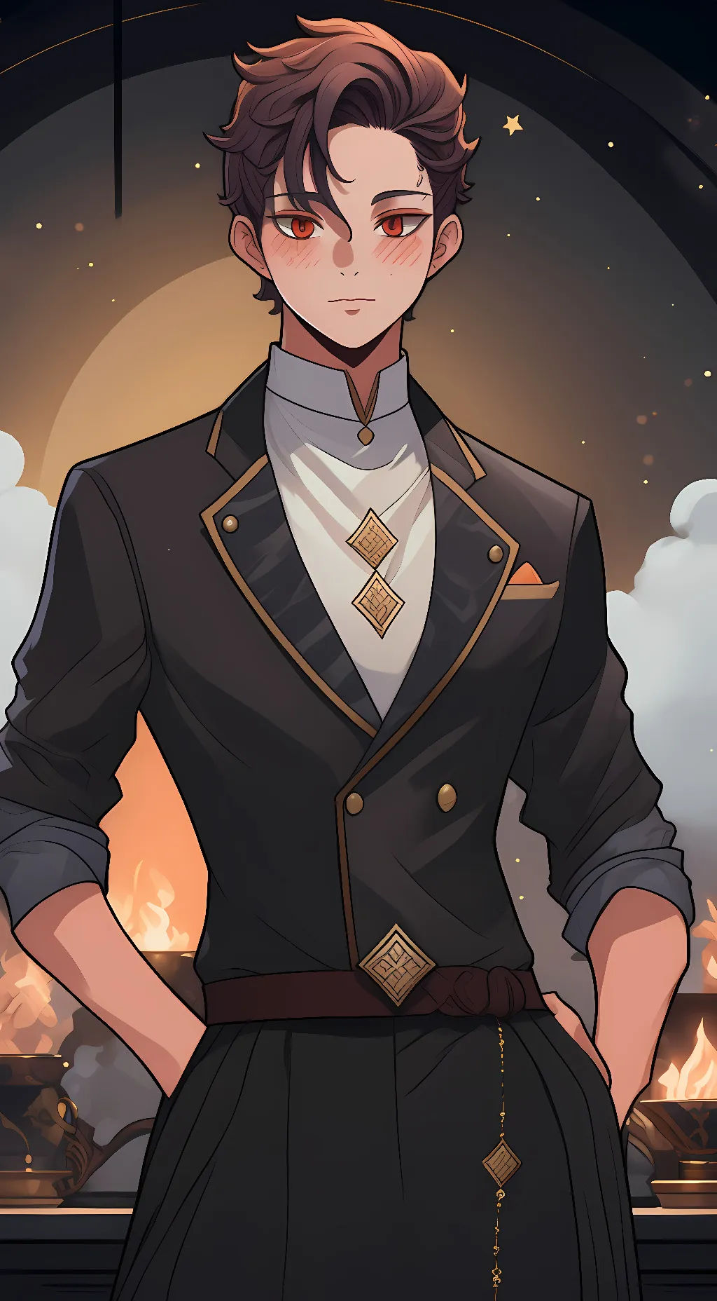 ai character: akaza background