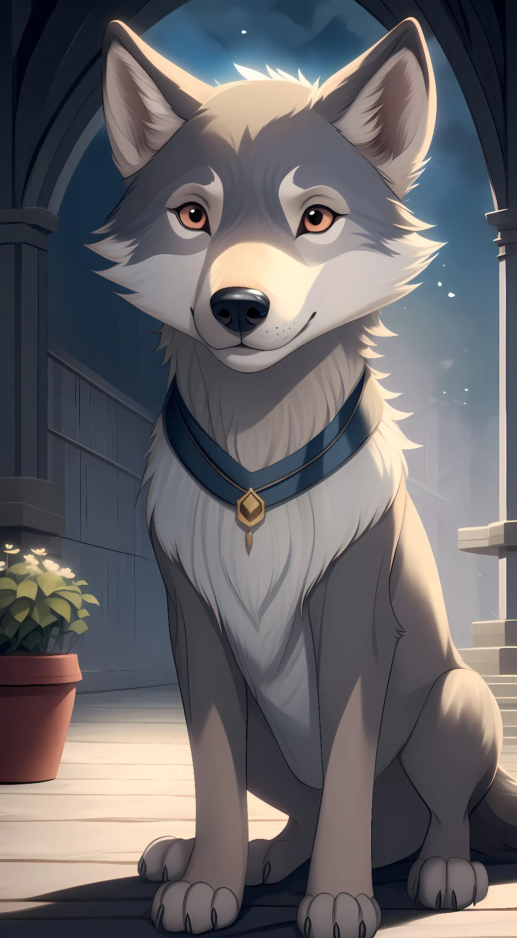 ai character: Moonshine background