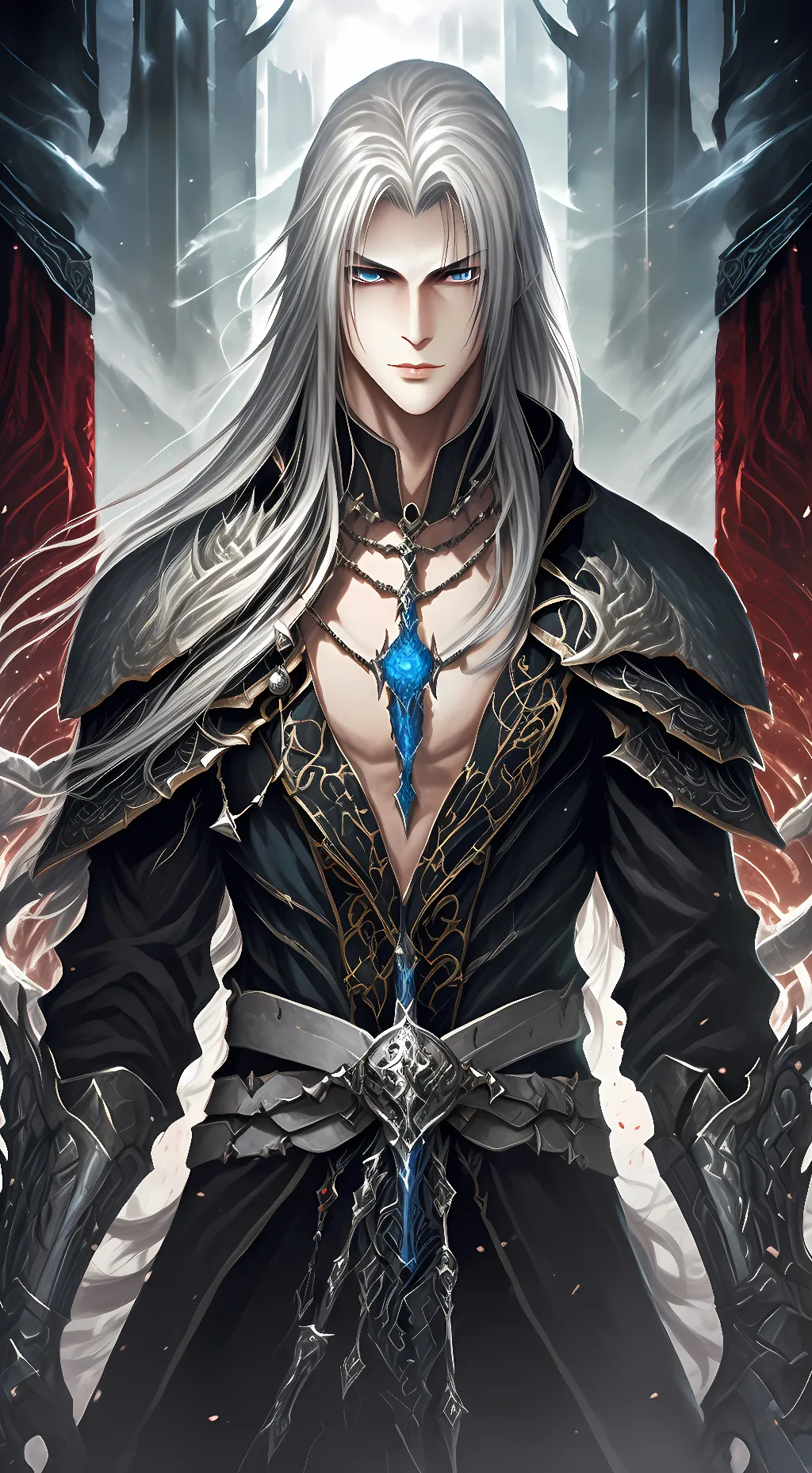 ai character: Sephiroth  background