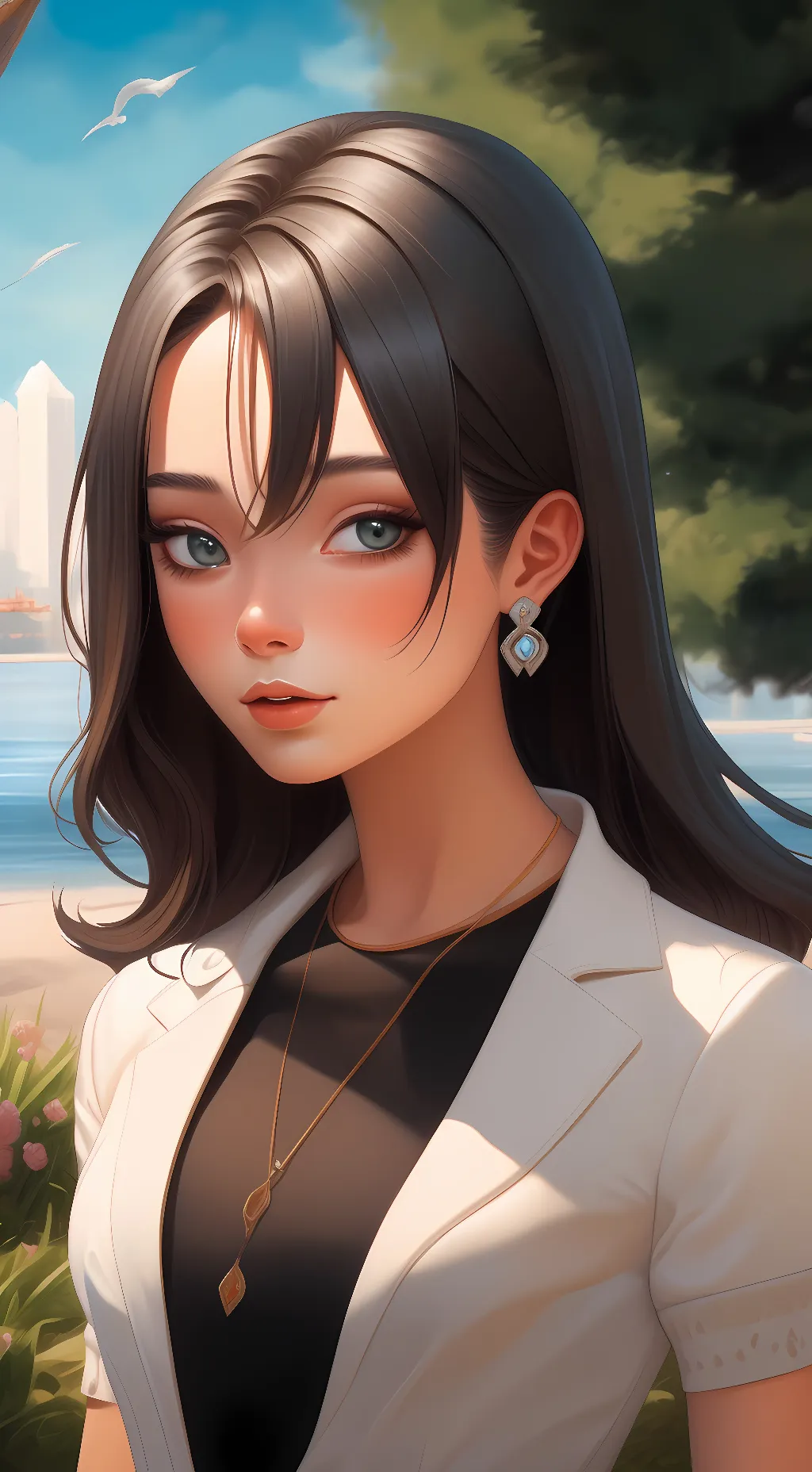 ai character: Mia Stone background