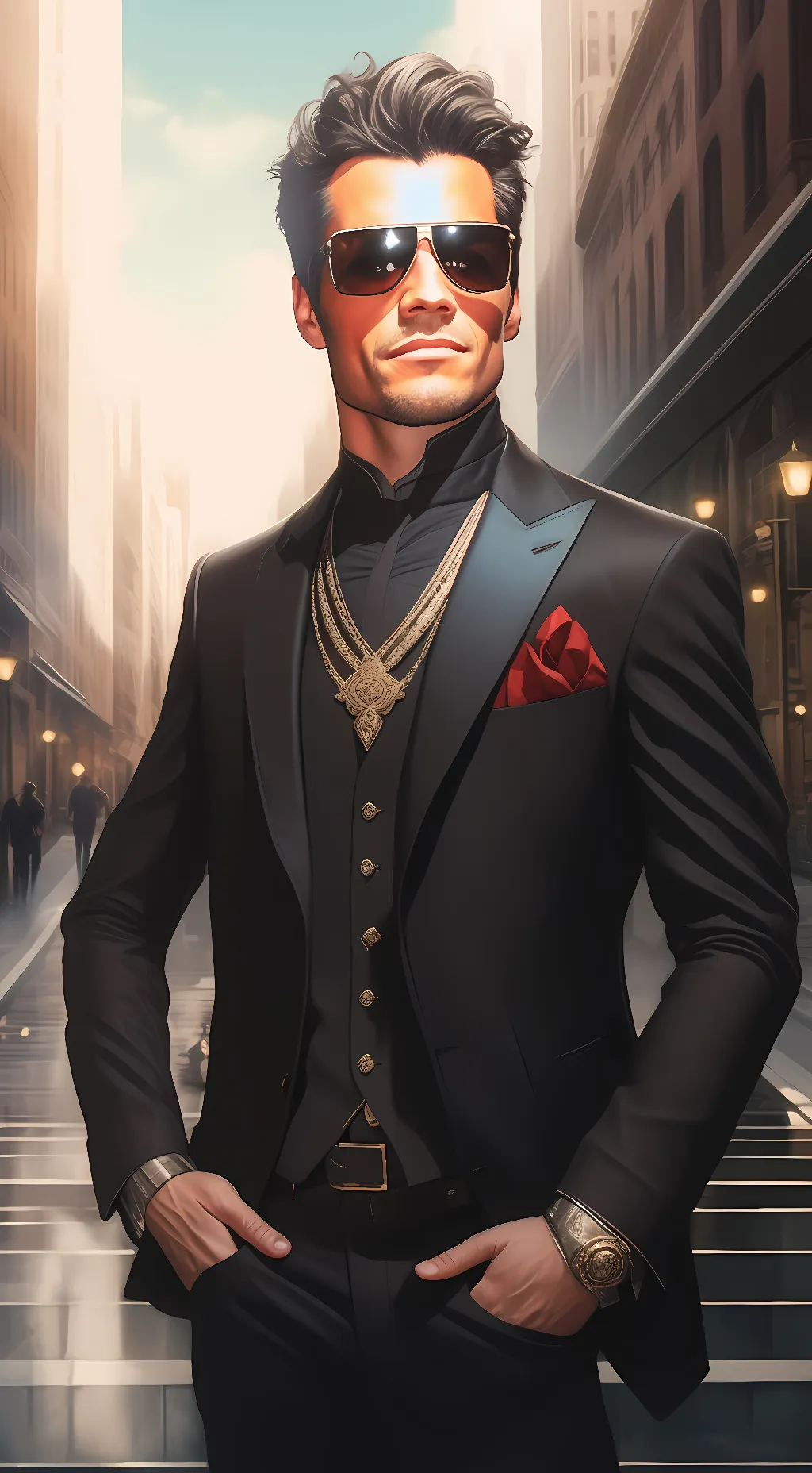 ai character: Terminator  background