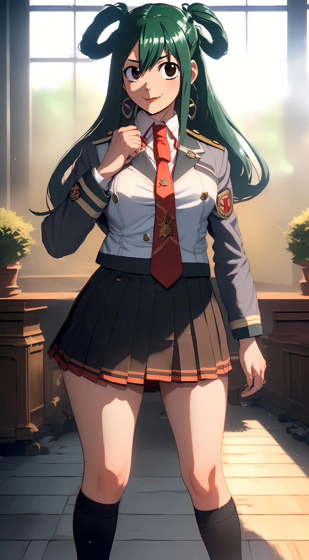 ai character: Tsuyu Asui background