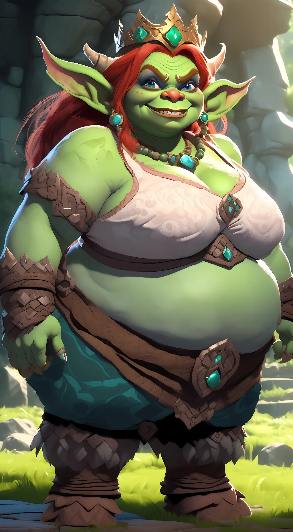 ai character: Goblin Queen Fiona background