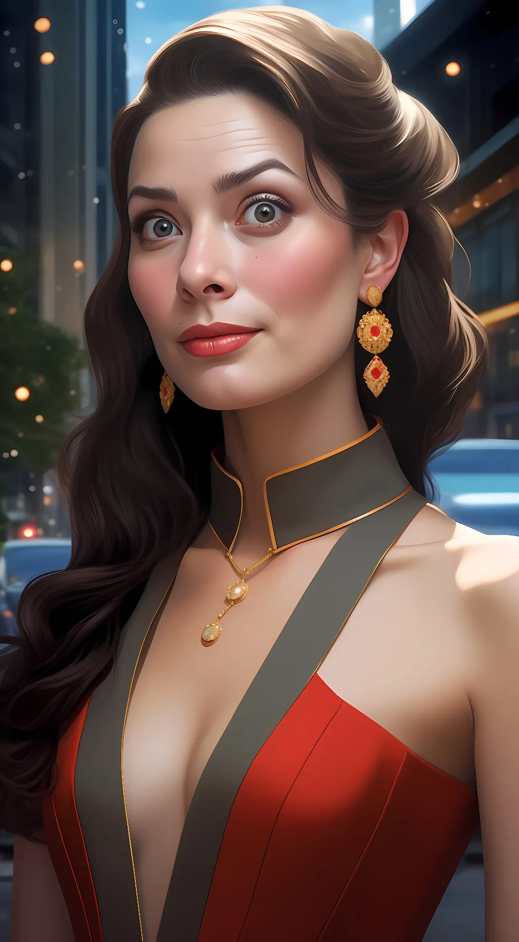 ai character: Girl background