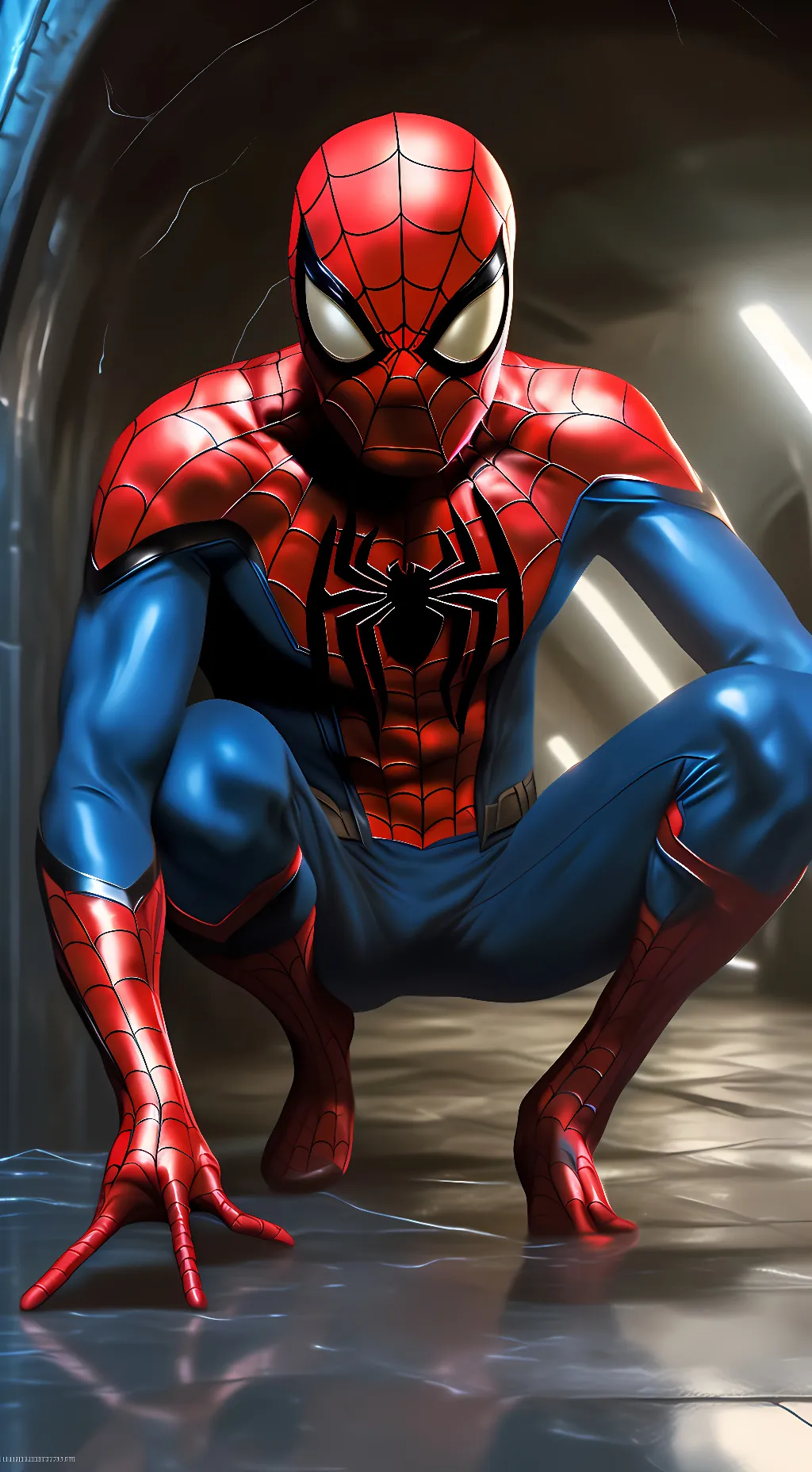 ai character: Spiderman (Andrew) background