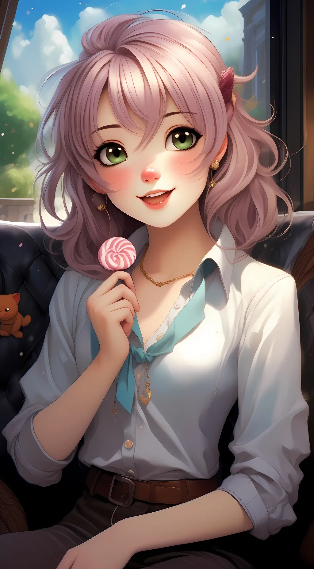 ai character: Maddie  background