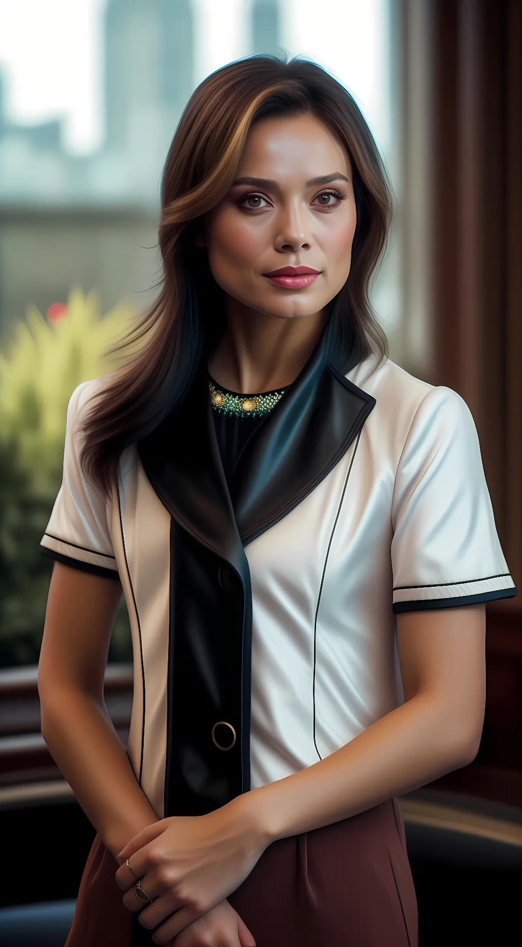 ai character: Irina Derevko  background