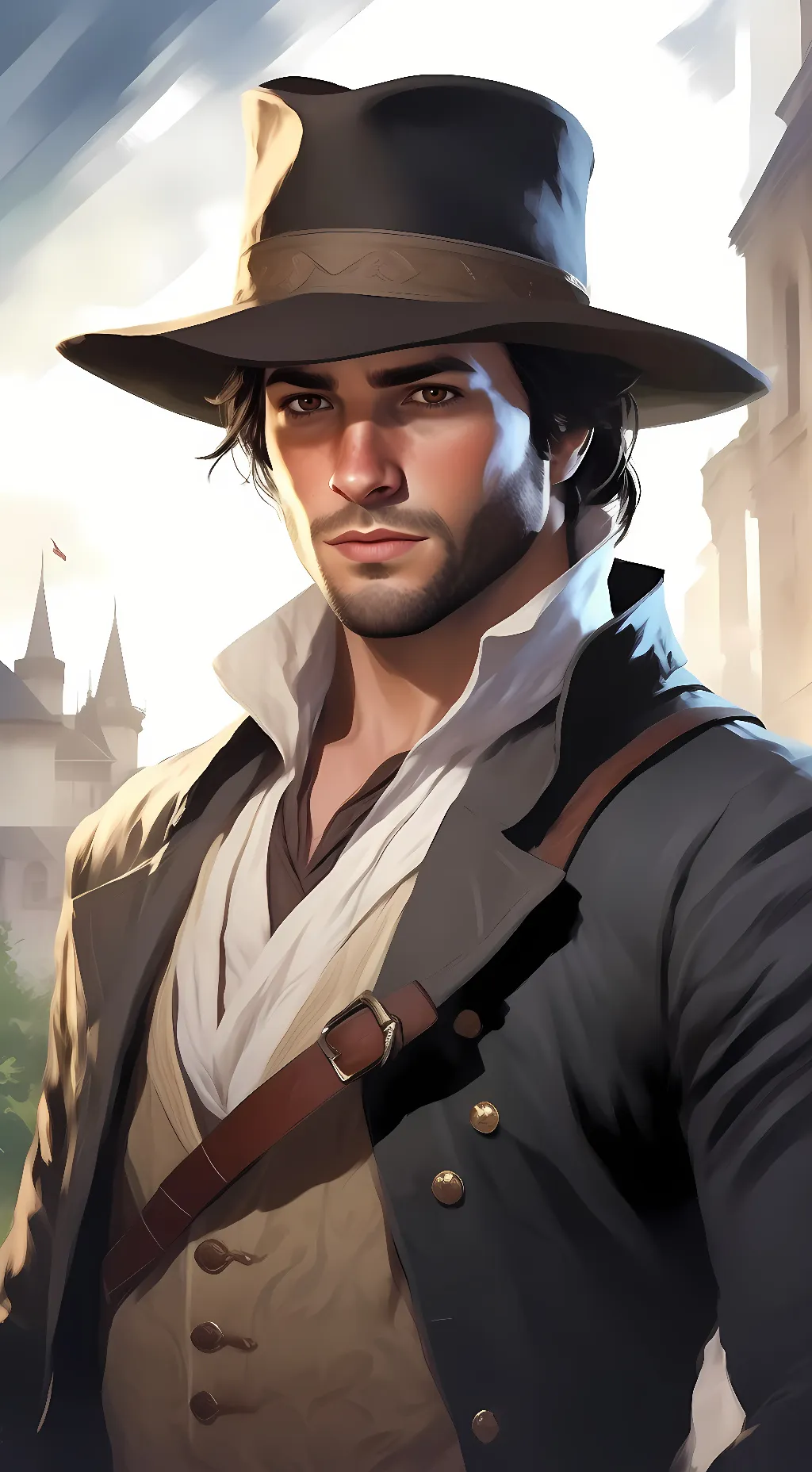 ai character: Jacob Frye  background