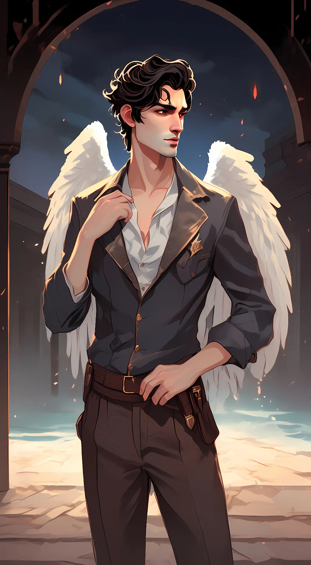 ai character: Lucifer M. background