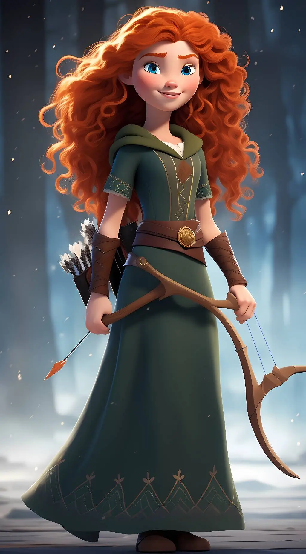 ai character: Merida background