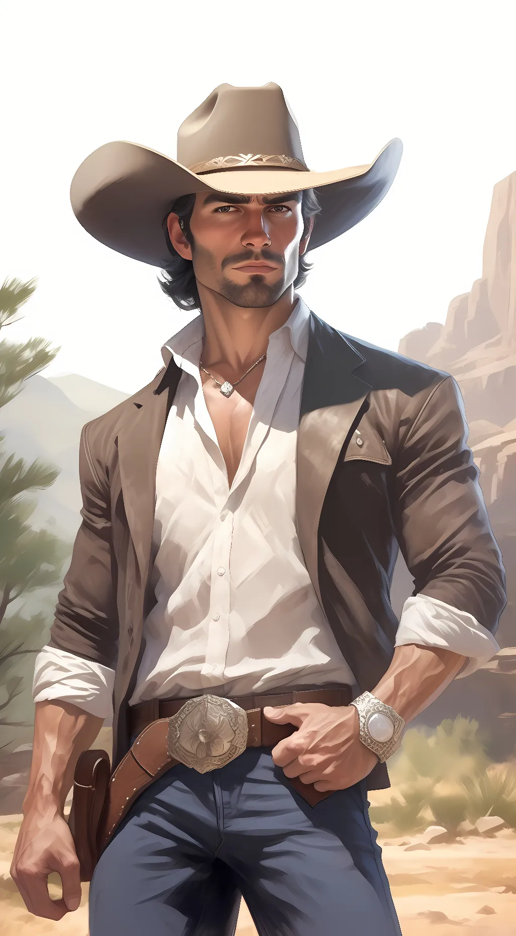 ai character: Randy  background