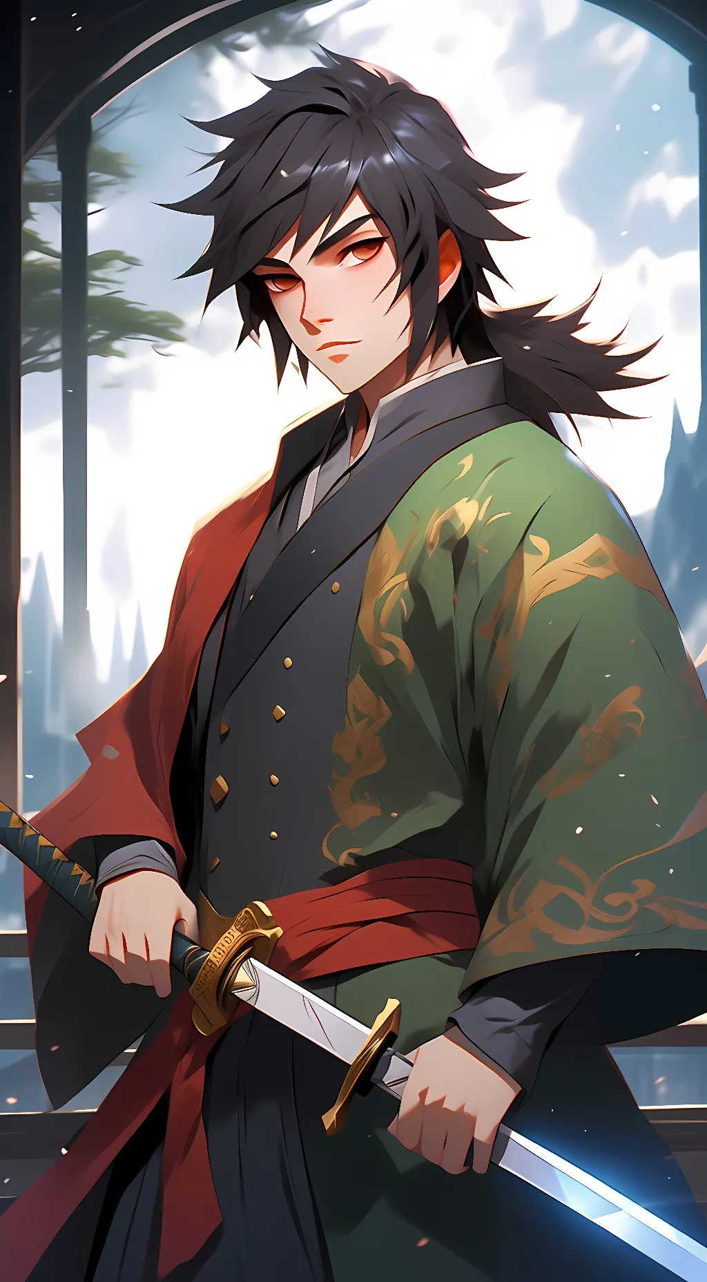 ai character: Giyu Tomioka background