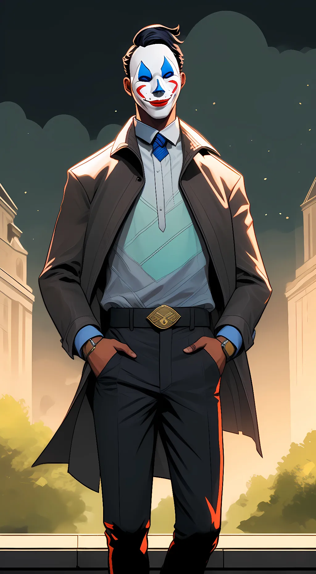 ai character: Hoxton background