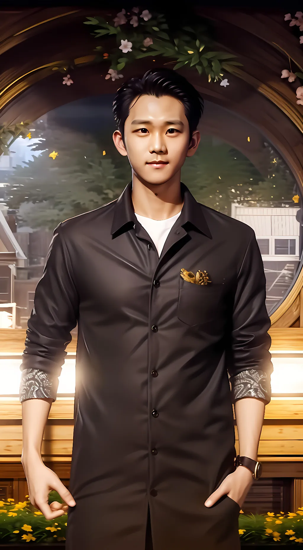 ai character: demon slayer background