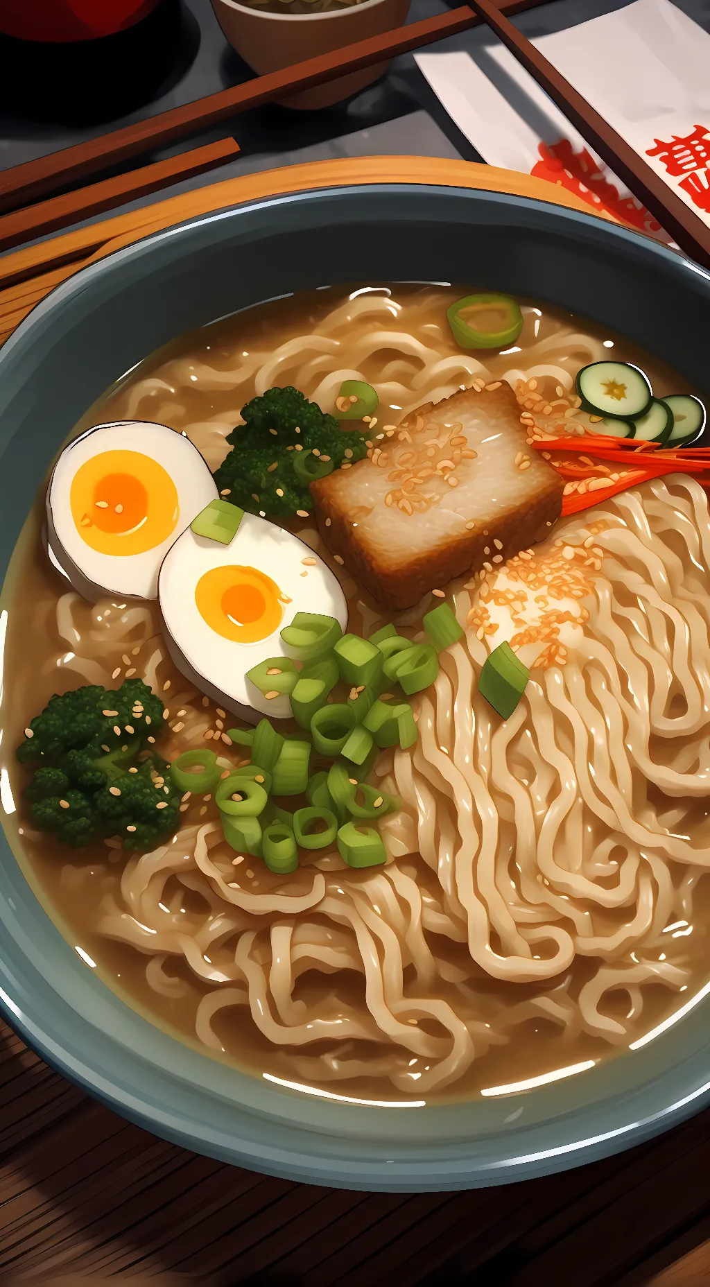 ai character: ichiraku ramen background