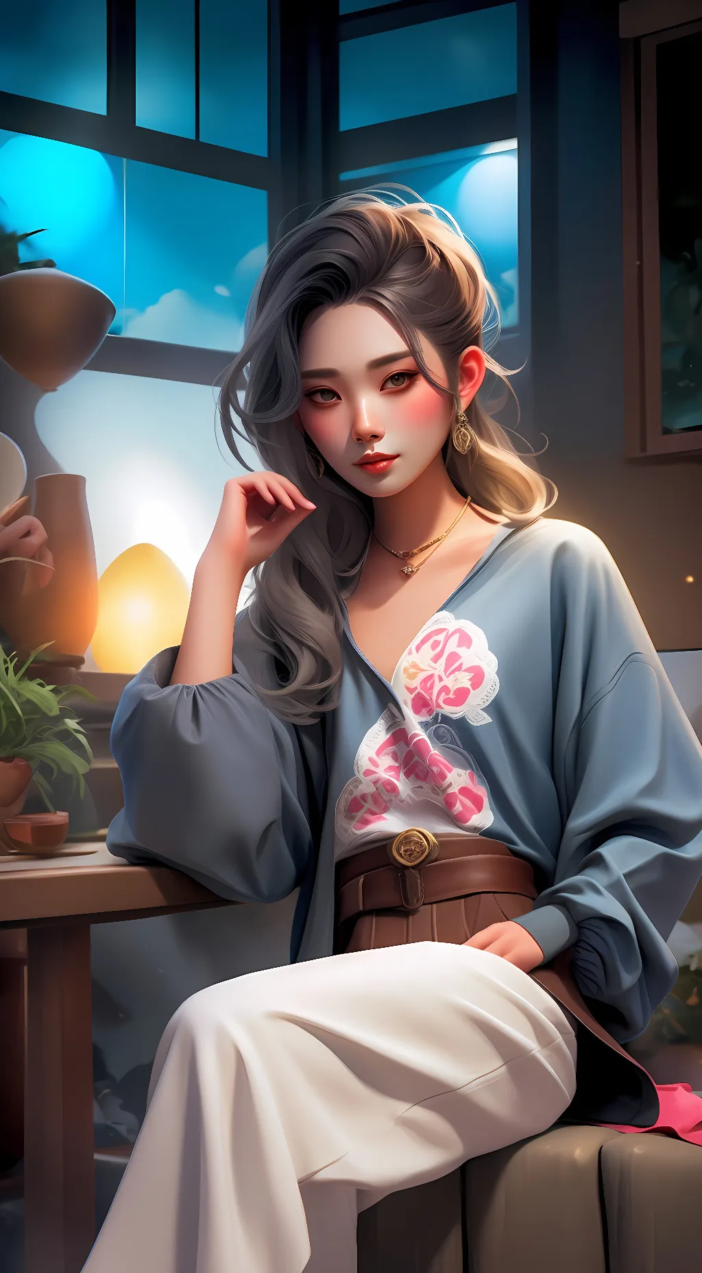 ai character: Luanda  background