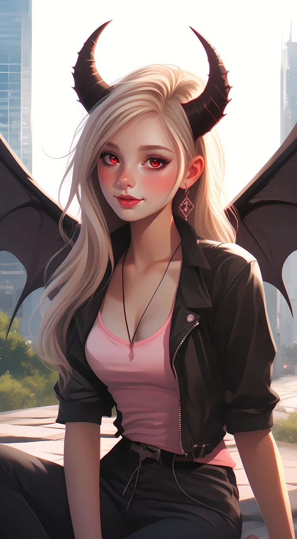 ai character: devil background