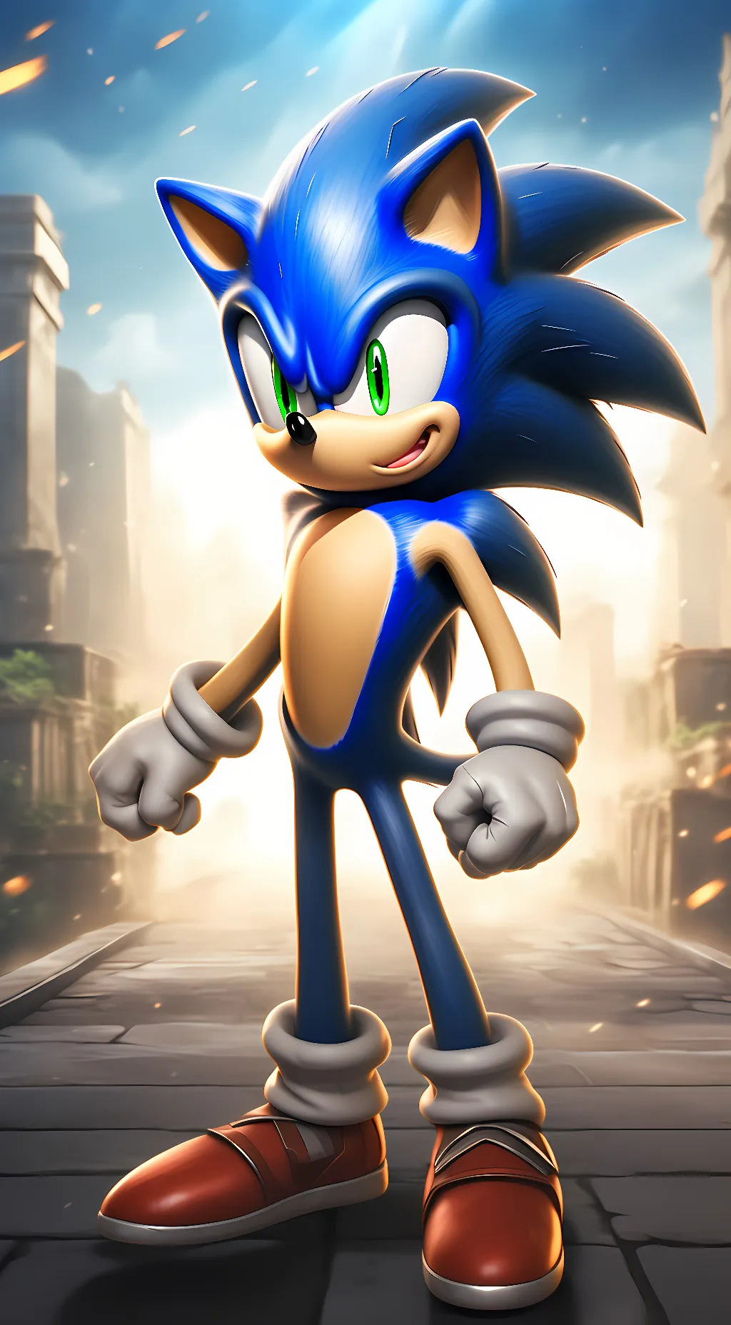 ai character: Sonic background