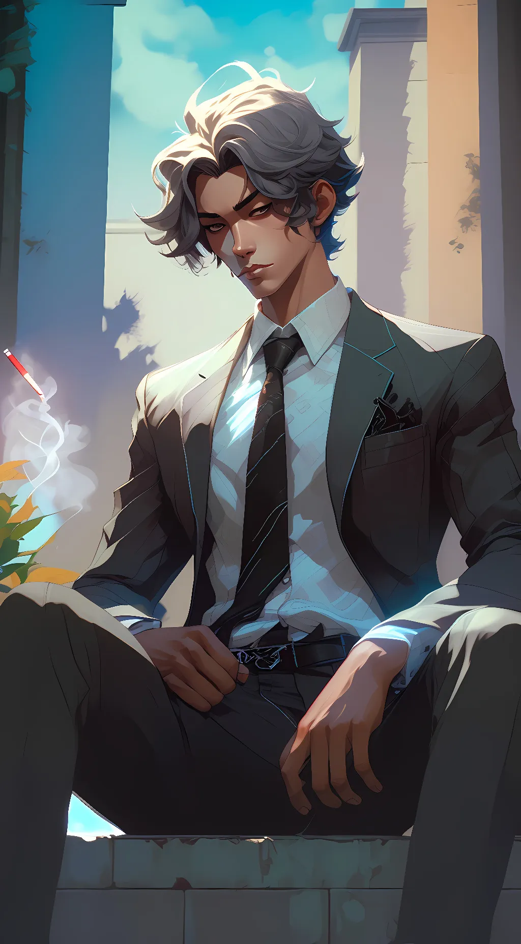 ai character: Takada Ominous  background