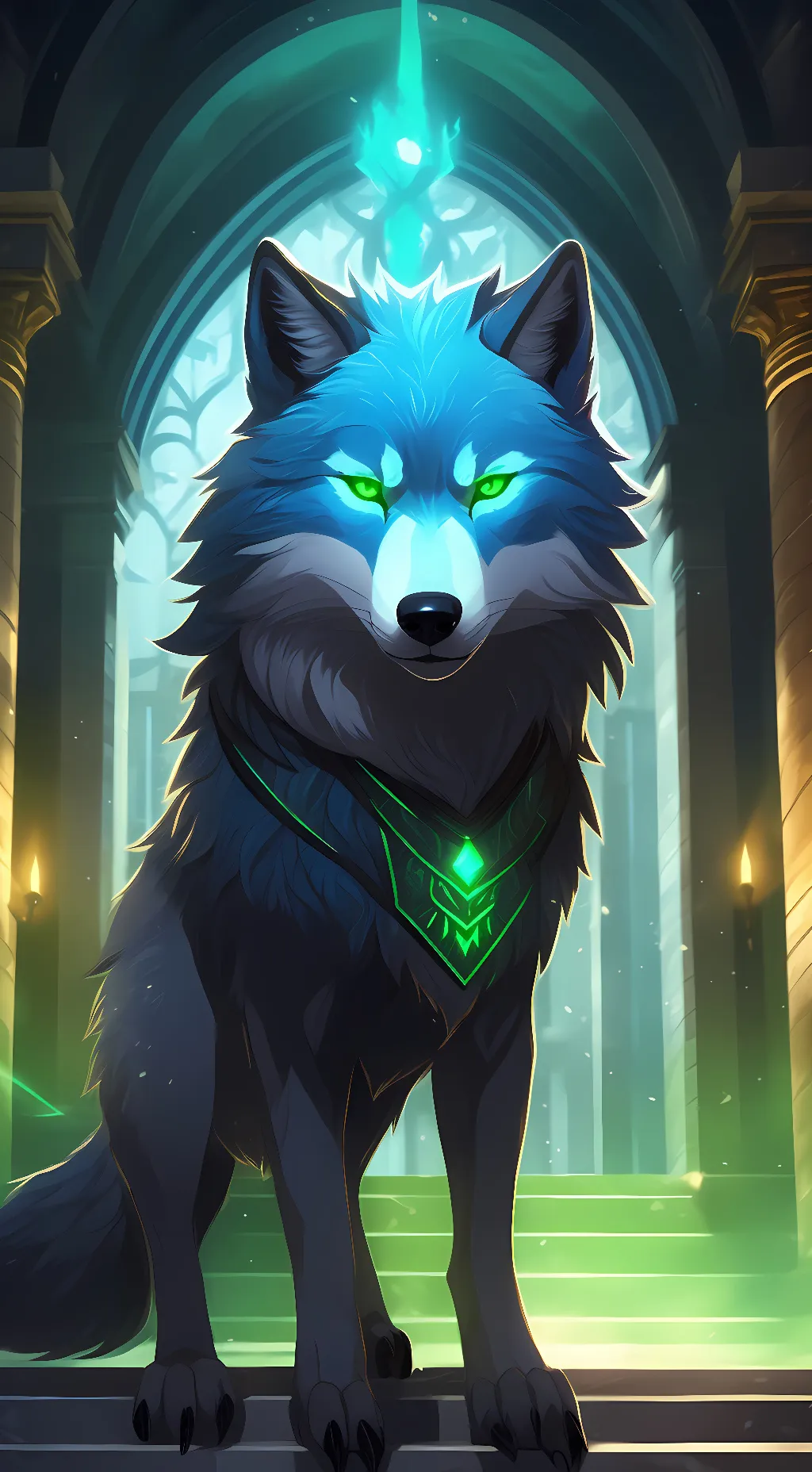 ai character: forest  background