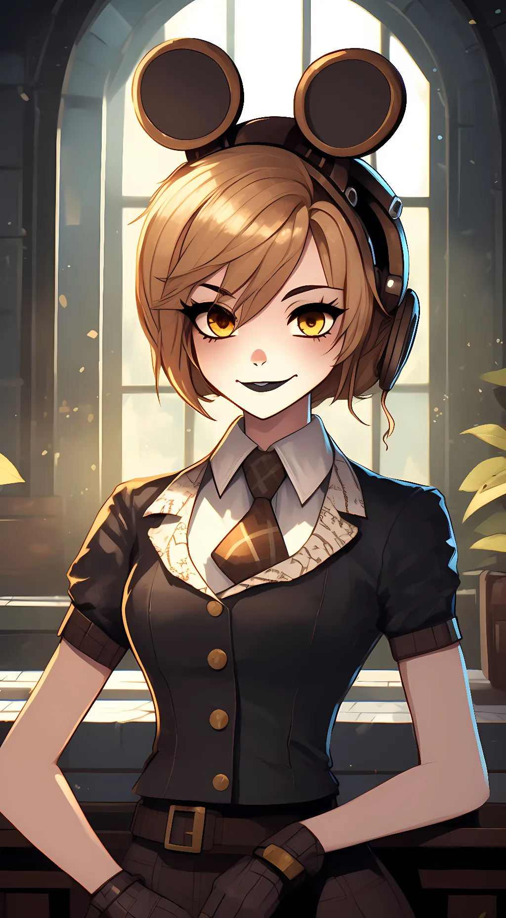 ai character: Elizabeth and cb background
