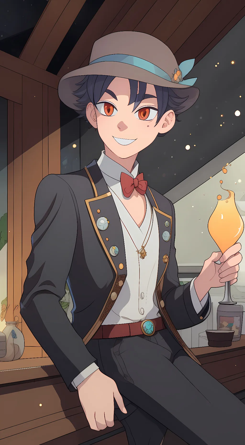 ai character: Human Fizz background