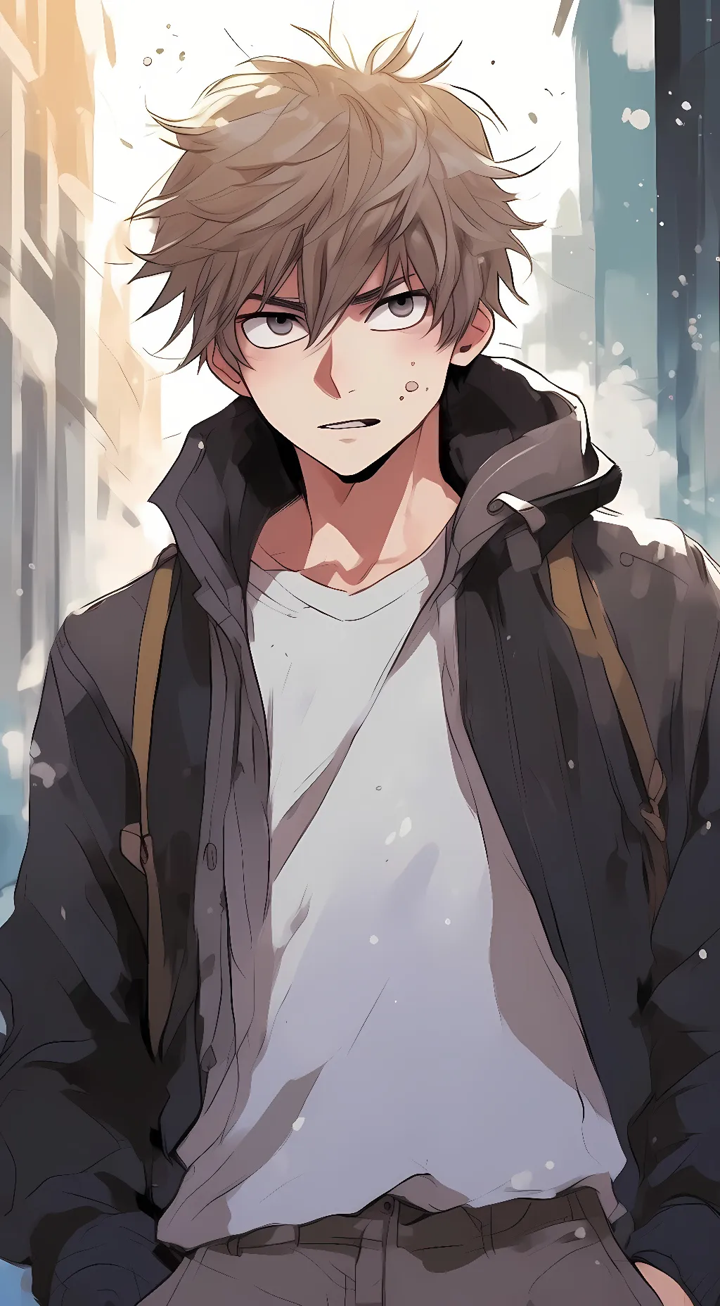 ai character: Katsuki Bakugo background