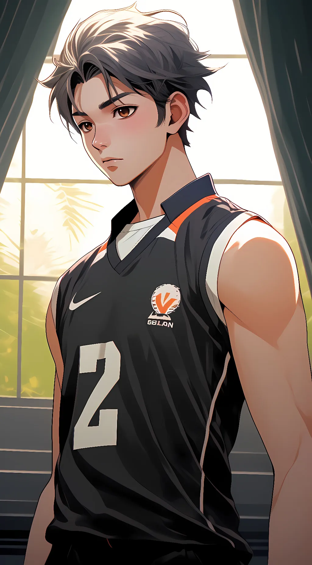 ai character: bakugo  background