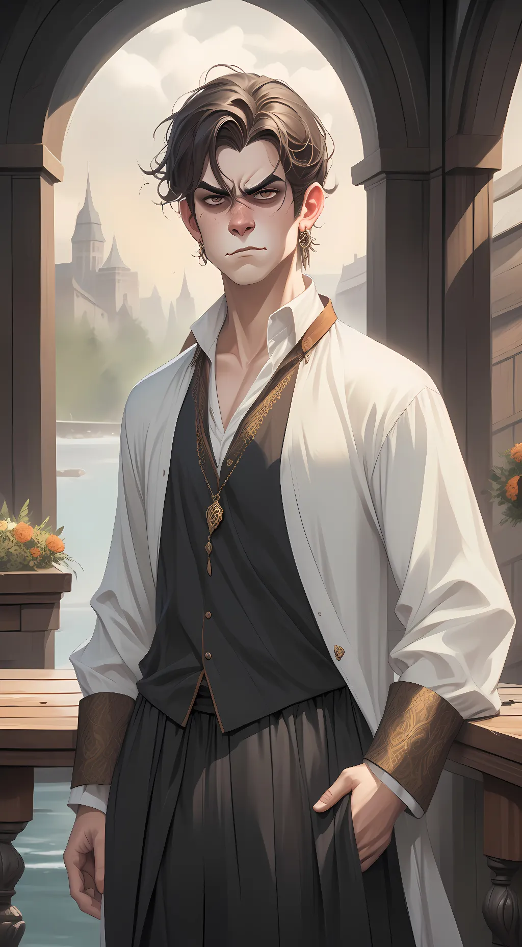 ai character: Berry  background