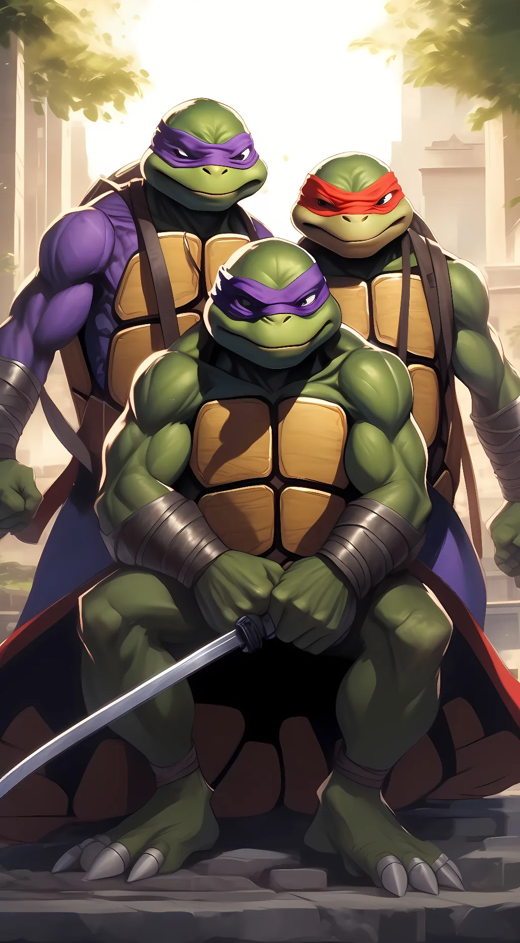 ai character: TMNT background