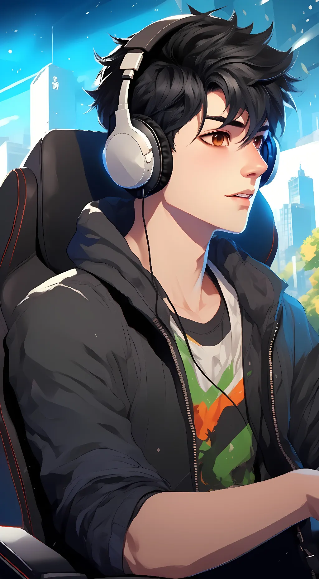 ai character: Nicholas Wood background