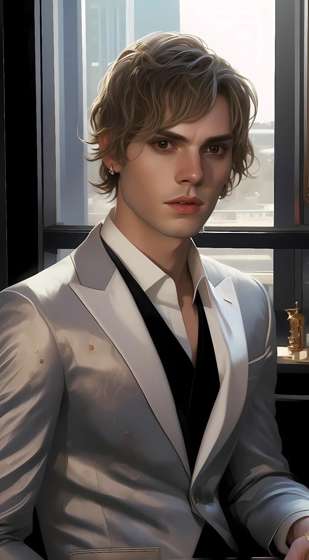 ai character: Tate jones  background