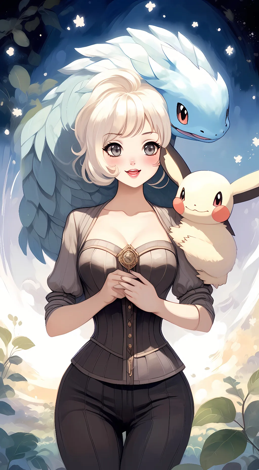 ai character: lili pokémon  background