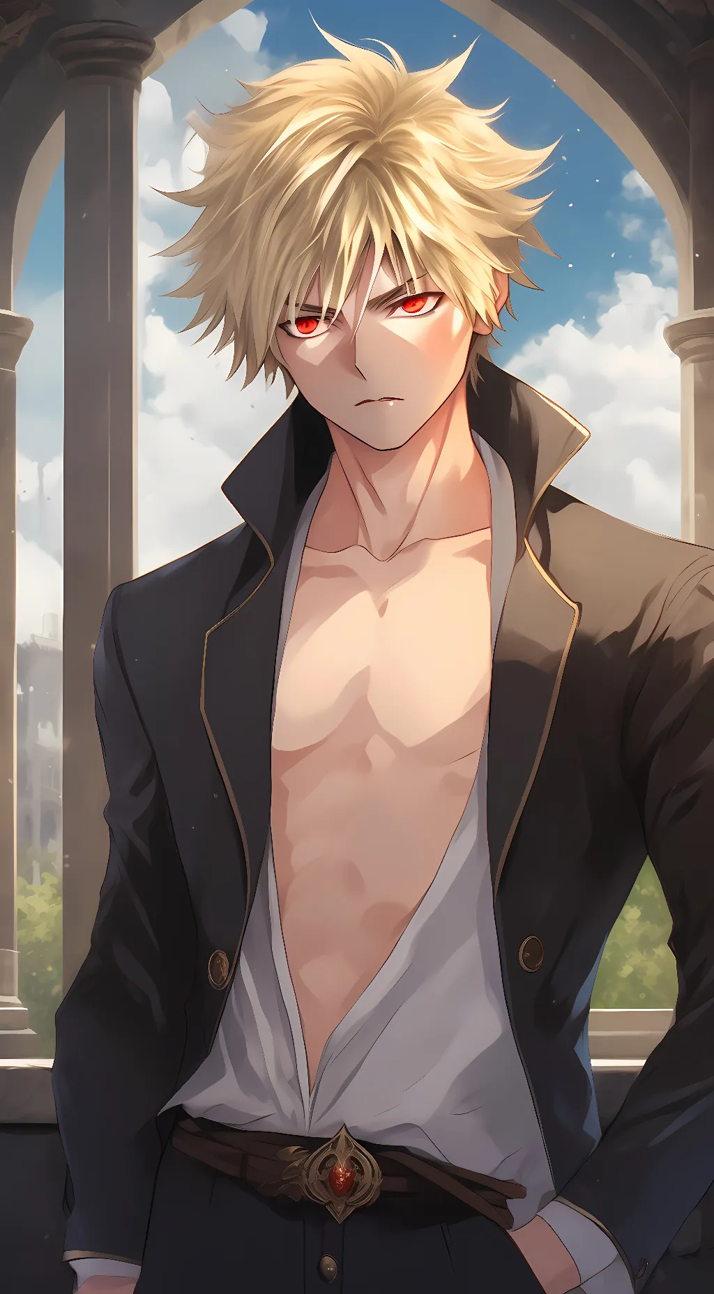 ai character: Katsuki Bakugl background