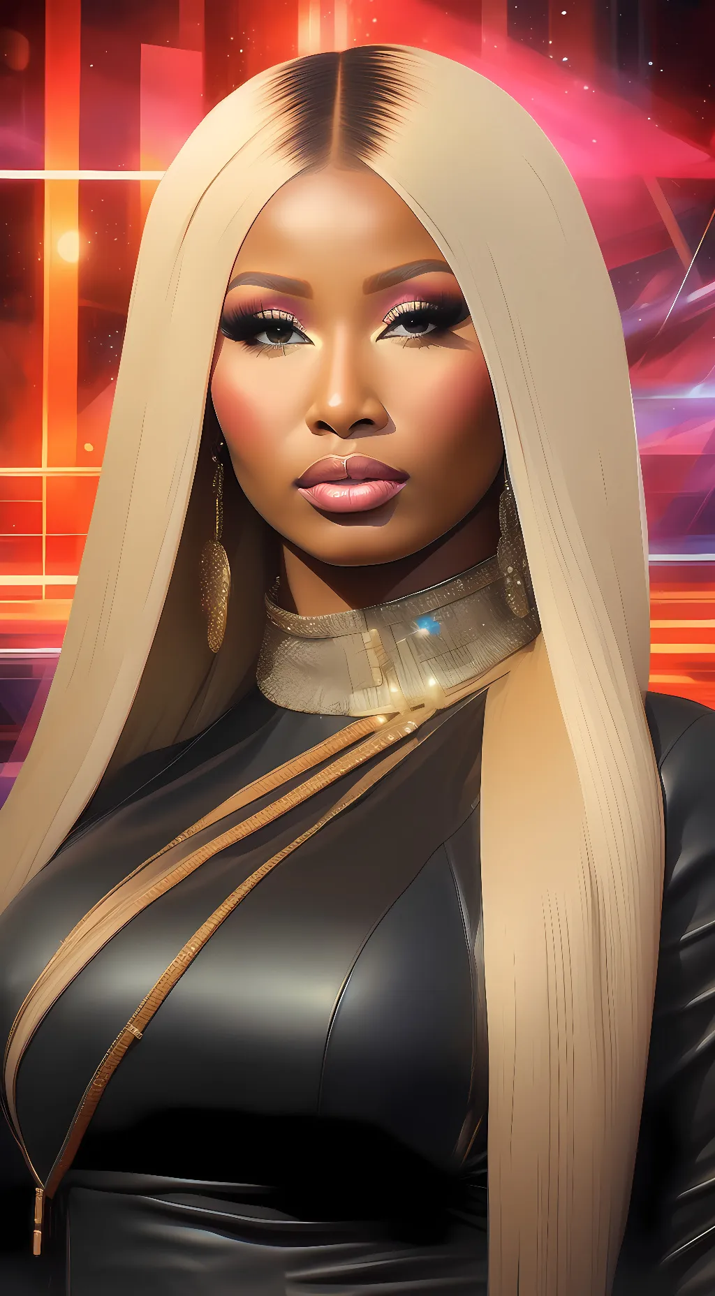 ai character: Nicki Minaj  background