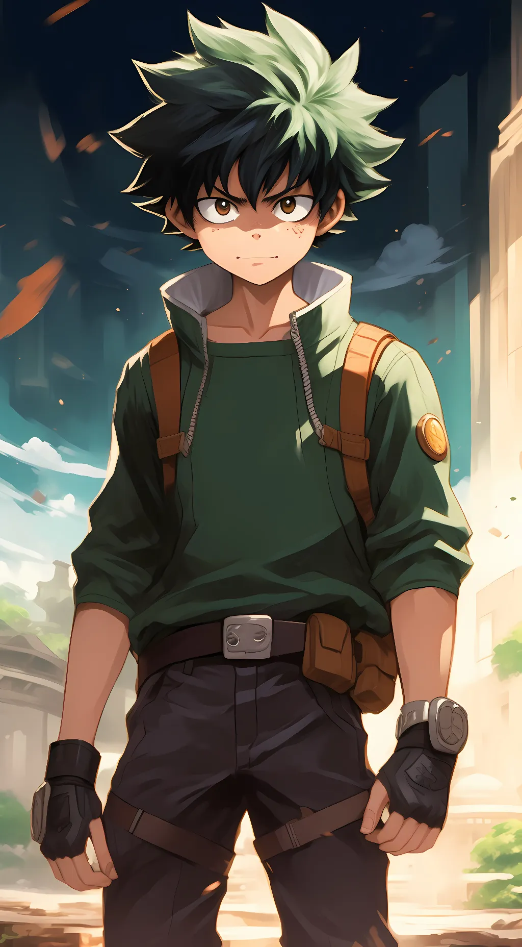 ai character: Deku background