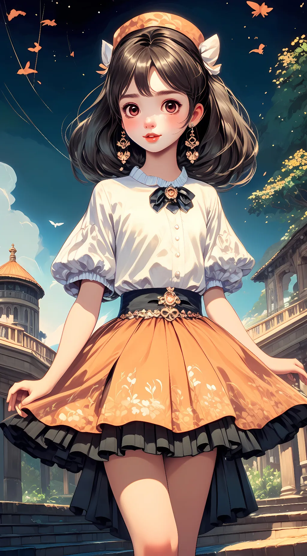 ai character: milli  background