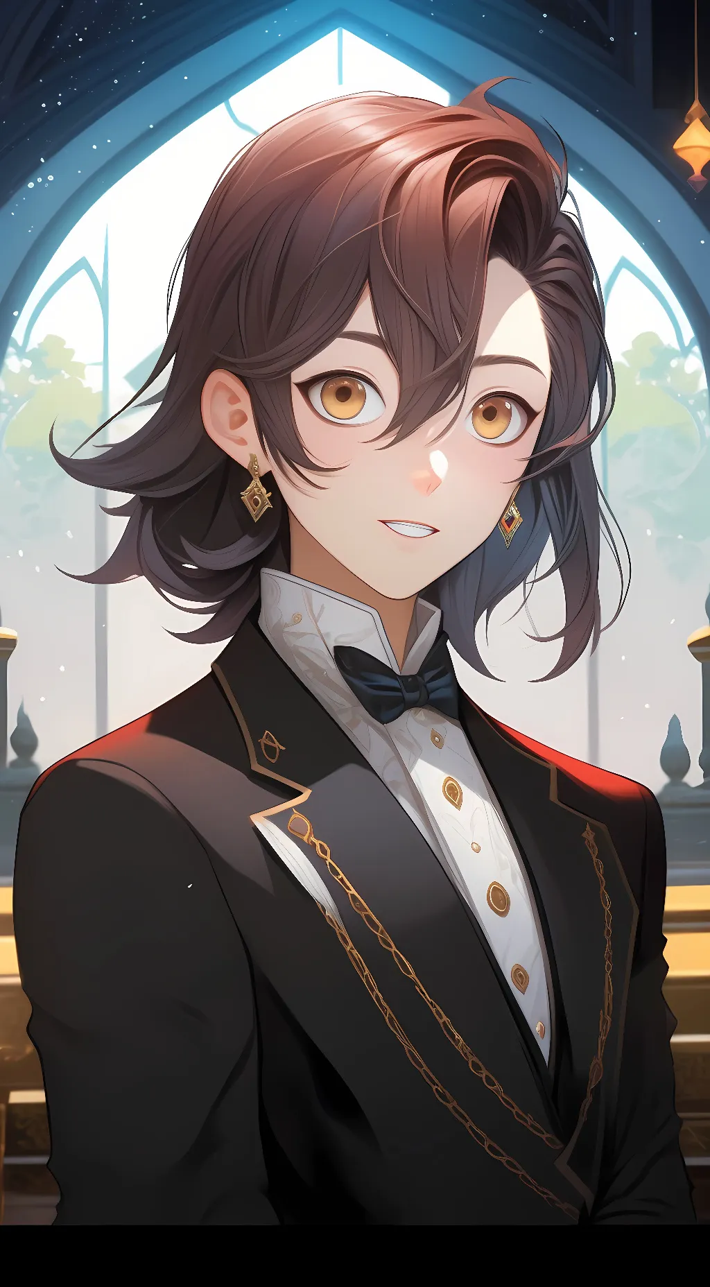 ai character: nezuko and tanjiro background